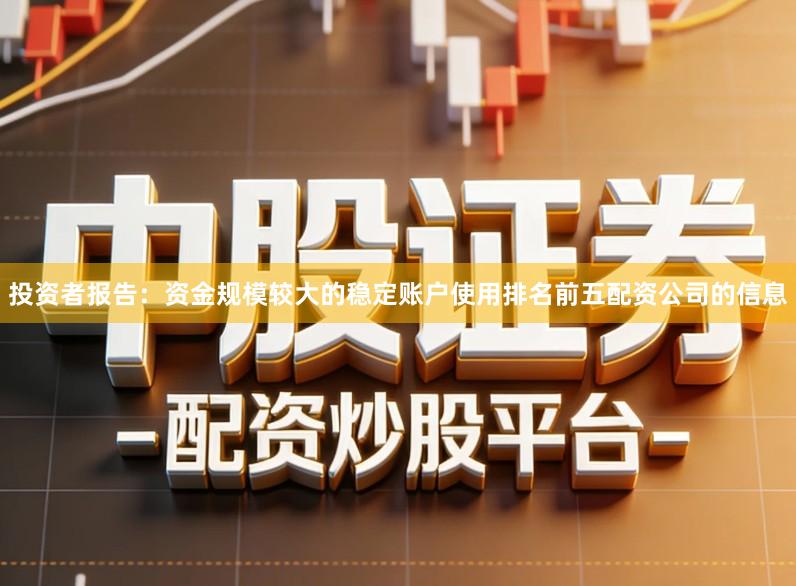 投资者报告：资金规模较大的稳定账户使用排名前五配资公司的信息