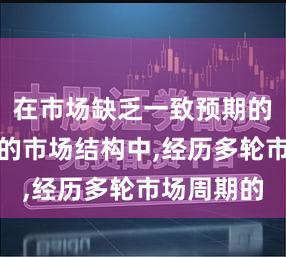在市场缺乏一致预期的震荡环境的市场结构中,经历多轮市场周期的