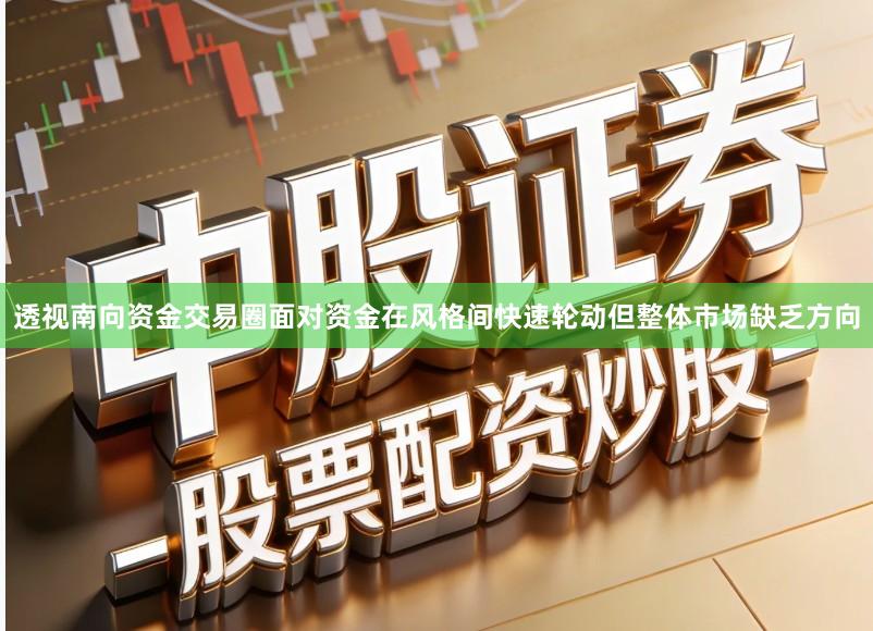 透视南向资金交易圈面对资金在风格间快速轮动但整体市场缺乏方向